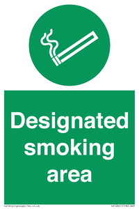 Designated smoking area